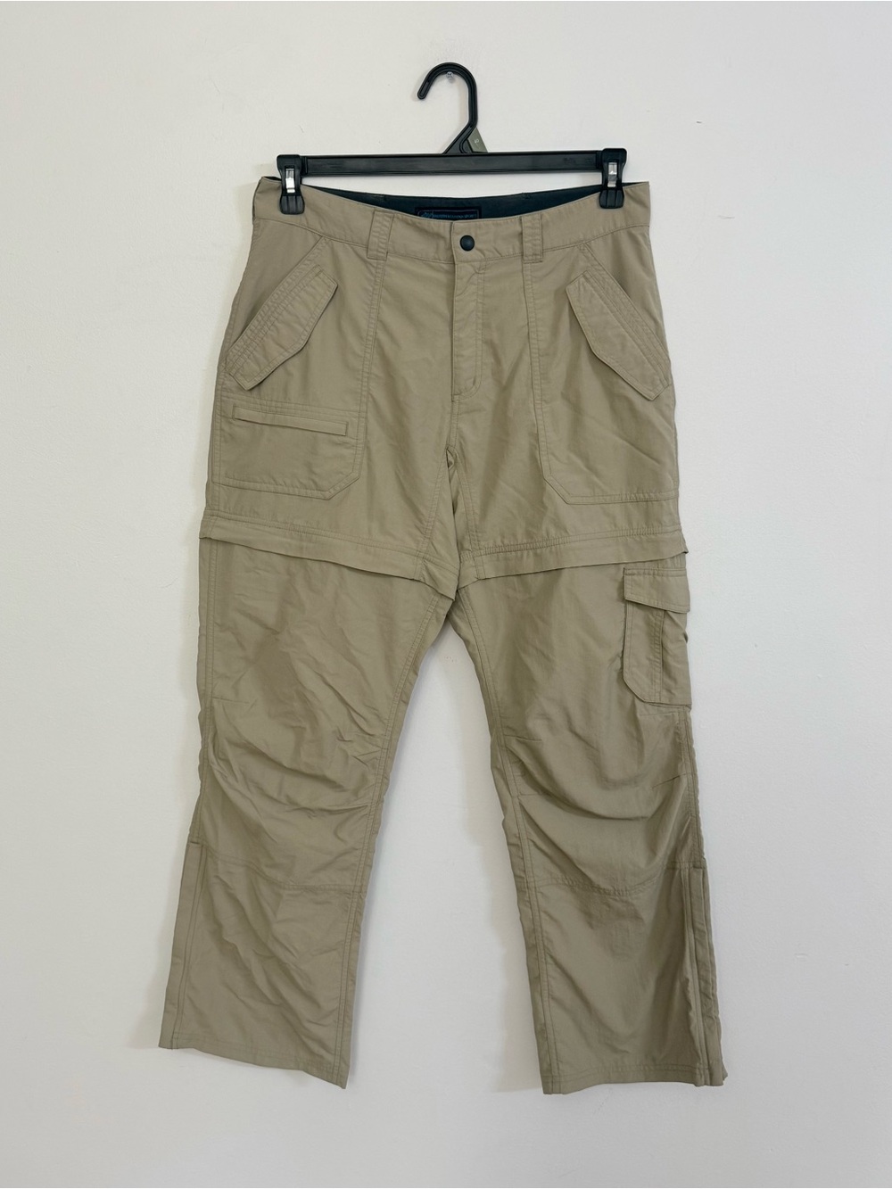 Eastern Mountain Sports EMS Womens 8 Short Convertible Hiking Cargo Pants Khaki